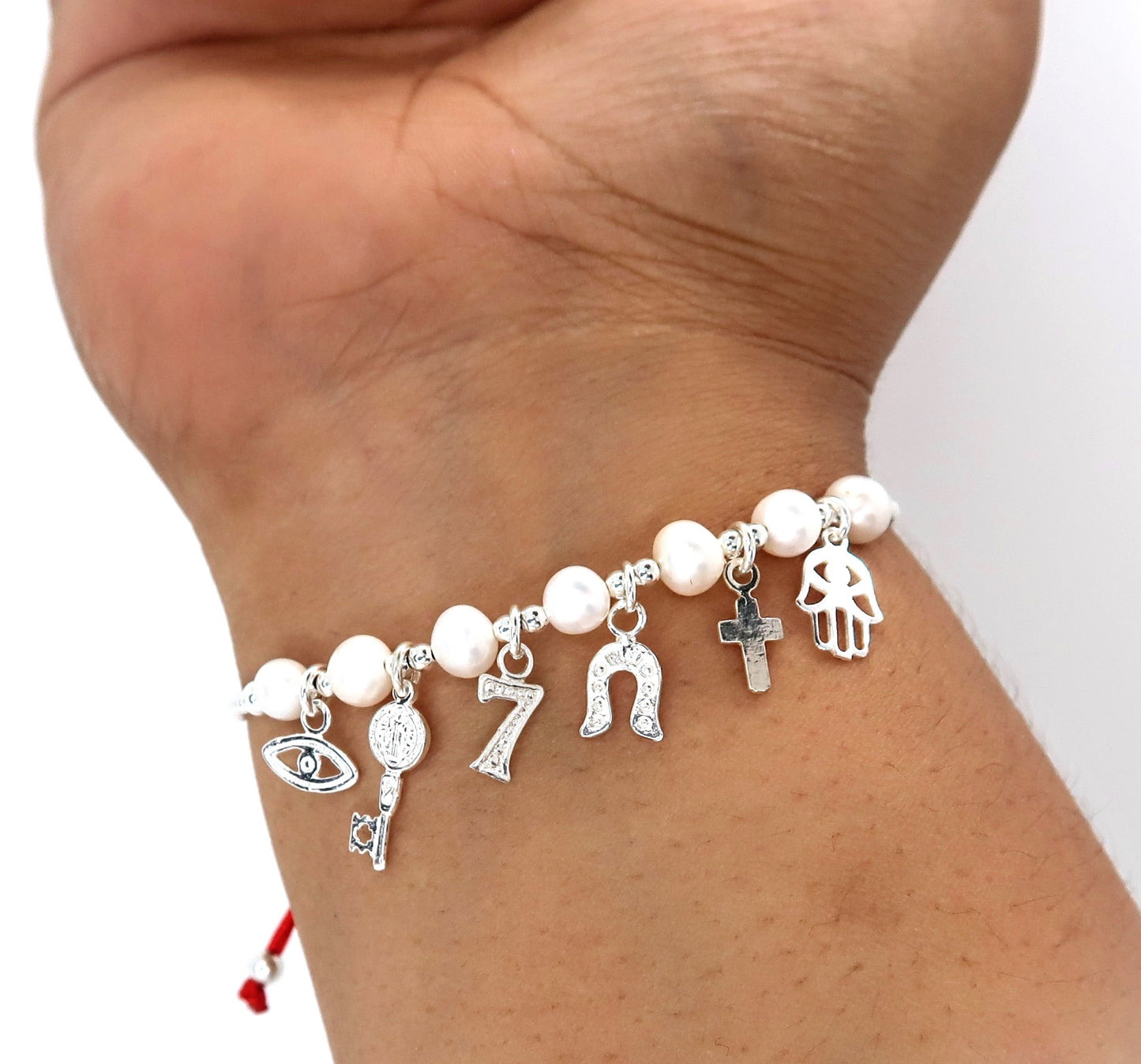 Pulsera De La Suerte / Perlas Cultivadas