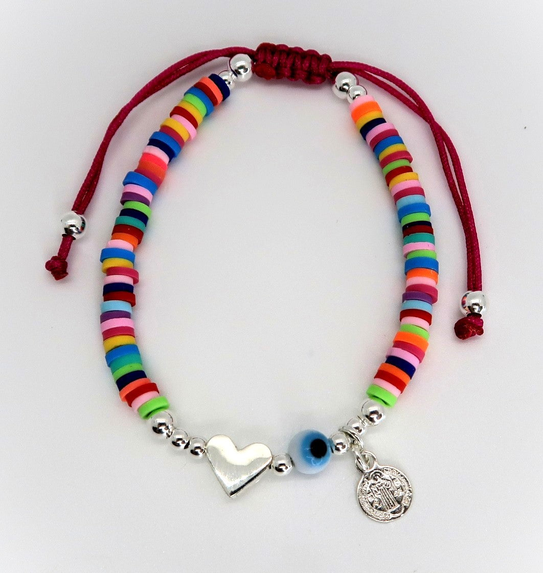Pulsera Corazon, San Benito, Ojo Turco