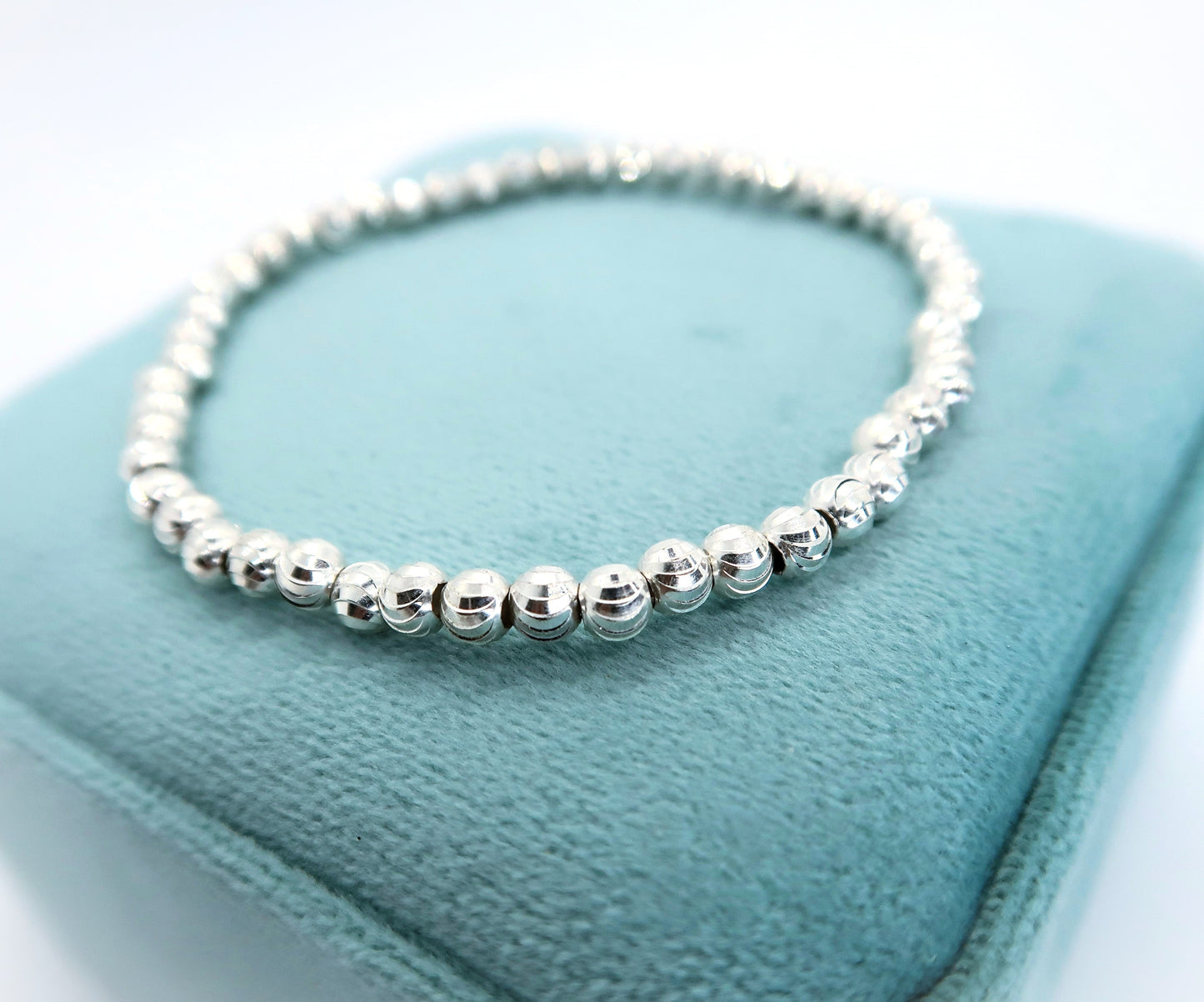 Brazalete Bola Corte Diamantada 4MM / Elastico