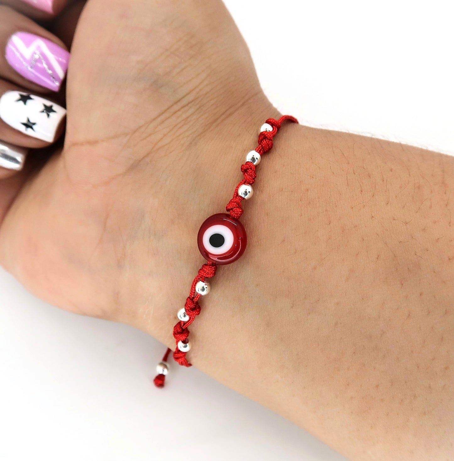 Pulsera Ojos Turco Mediano con Balines