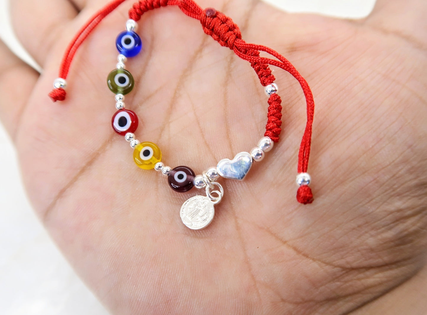 Ojitos Turcos Multicolor, Corazon - Bebe