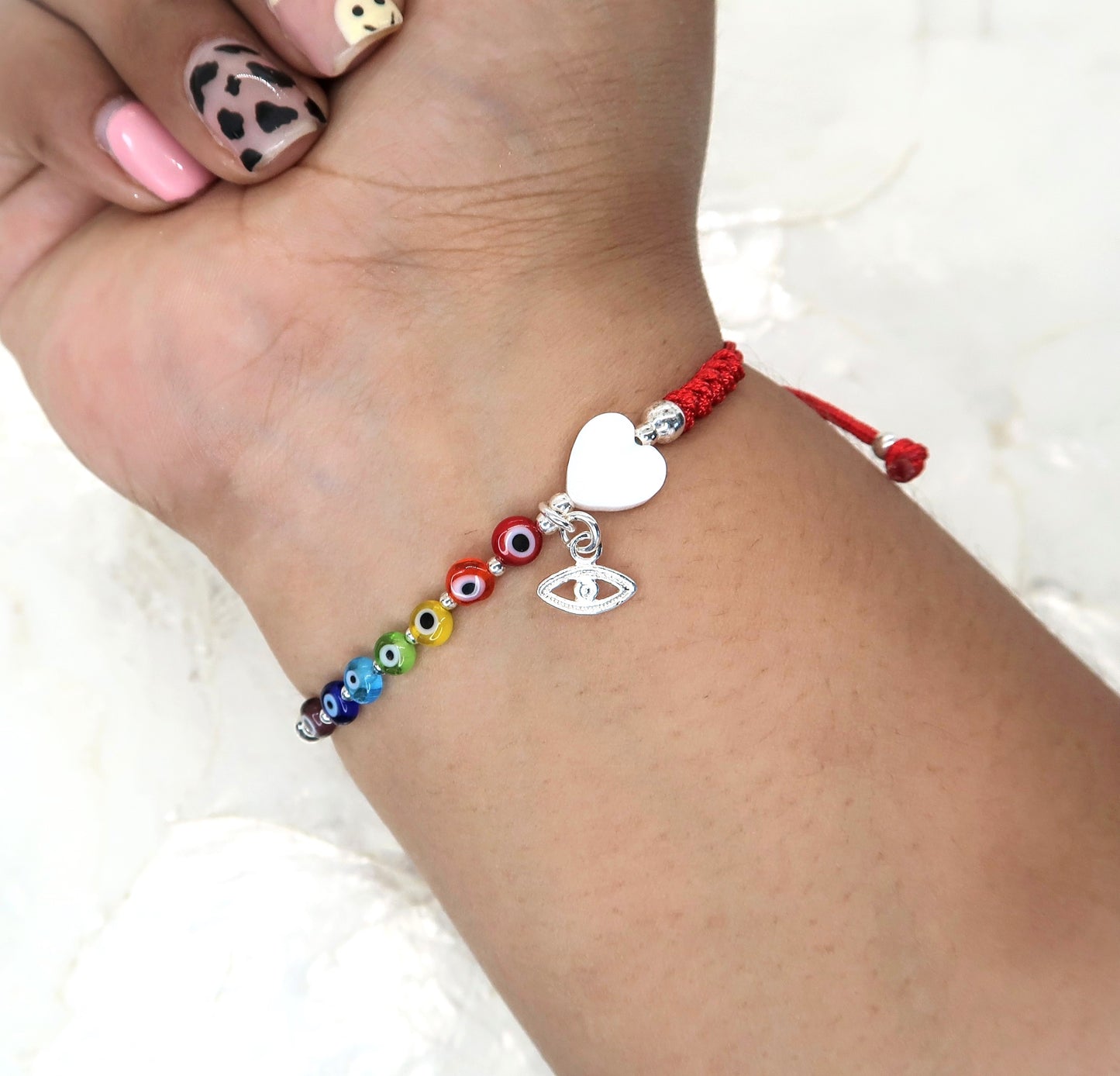 Pulsera Corazon Madre Perla - Multicolor