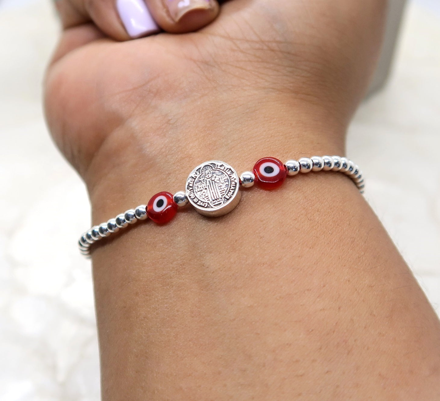 Pulsera San Benito y ojo turco