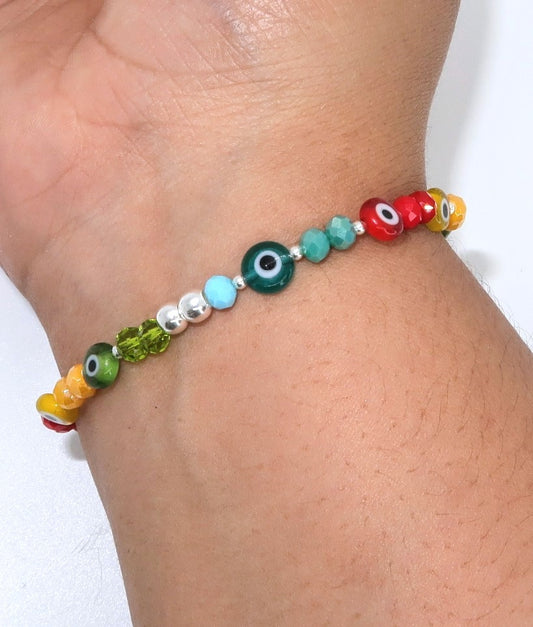 Pulsera Ojitos  Multicolor