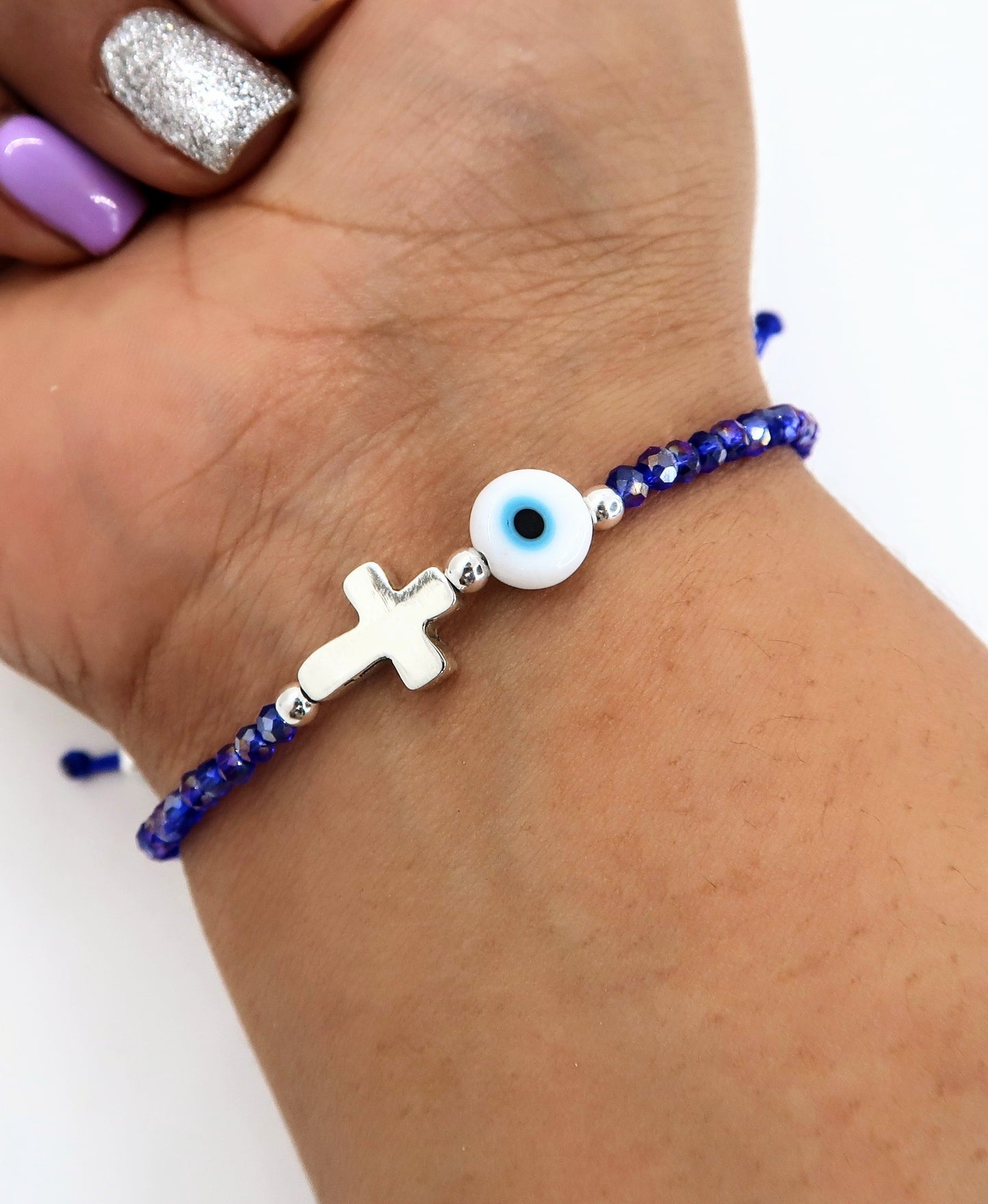 Pulsera Cruz / Ojo Turco