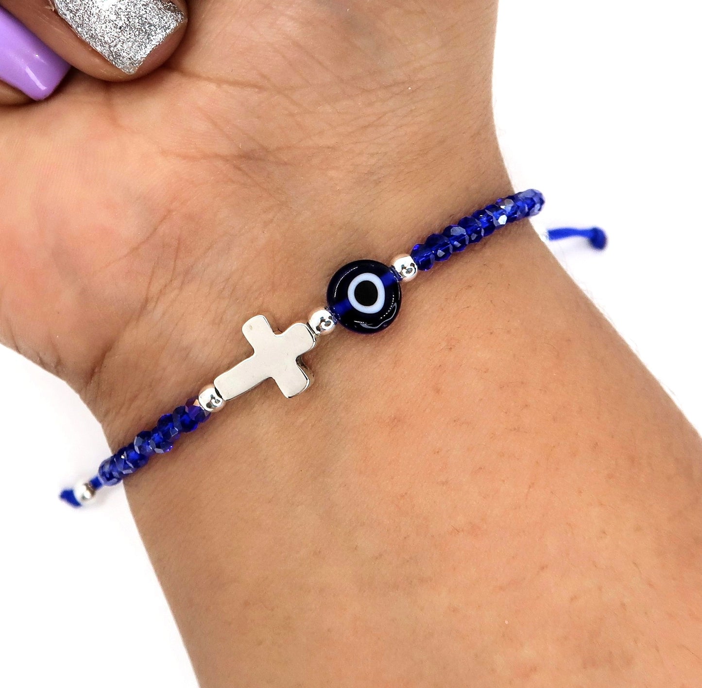 Pulsera Cruz / Ojo Turco