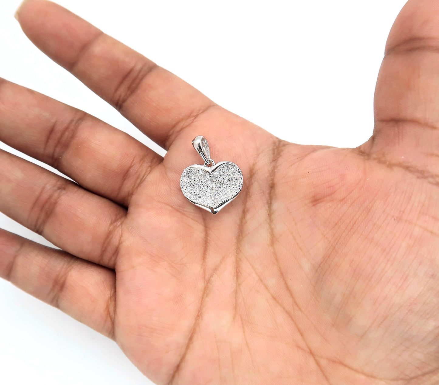 Dije de Corazon con Zirconia