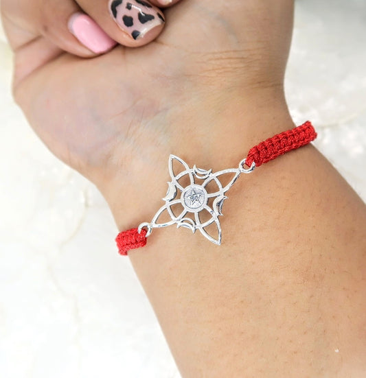 Pulsera Nudo de Bruja Tejida