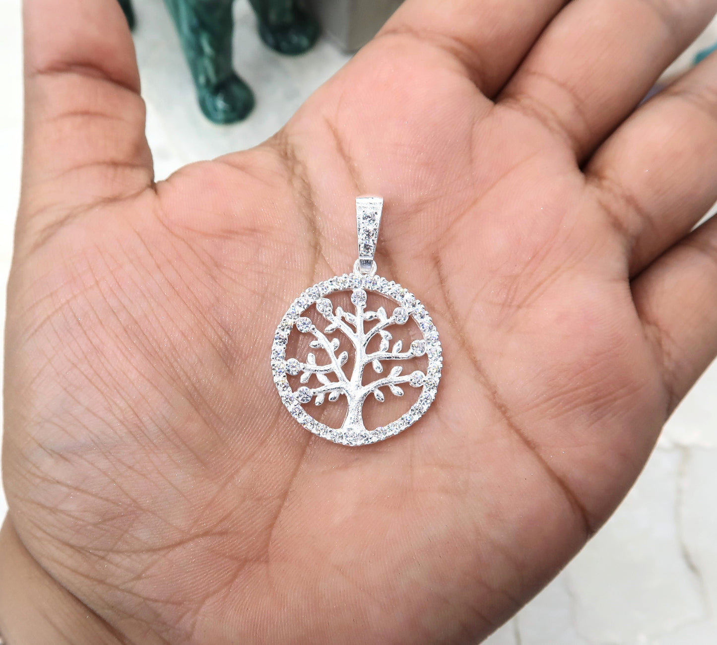 Dije Arbol de la Vida con Zirconia